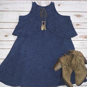 Gorgeous Free People Navy Dress